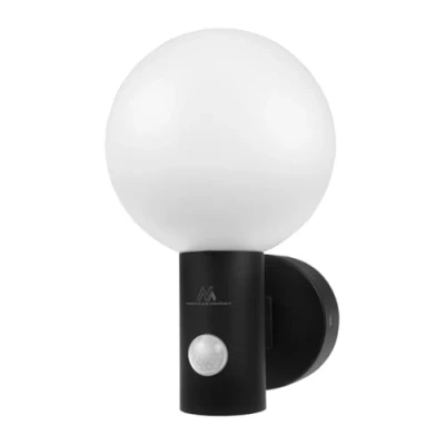 Image de Lampe LED avec détecteur de mouvement PIR Maclean MCE515 B noire 15W IP65 1600lm 4000K