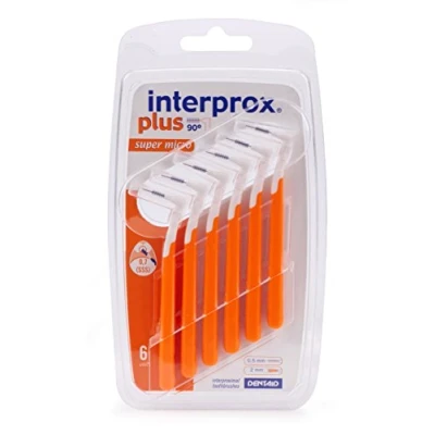 Image de Interprox Lot de 6 brosses interproximales 0,5 mm Orange Super Micro Plus