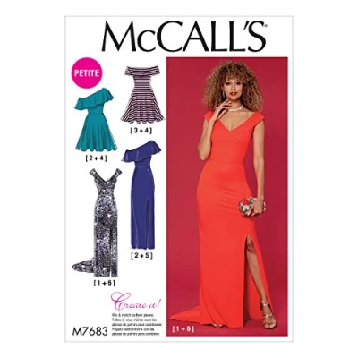 Image de McCall&#039;s Patterns Miss Petite Robes Mouchoir Multicolore 17 x 0,5 0,07 cm