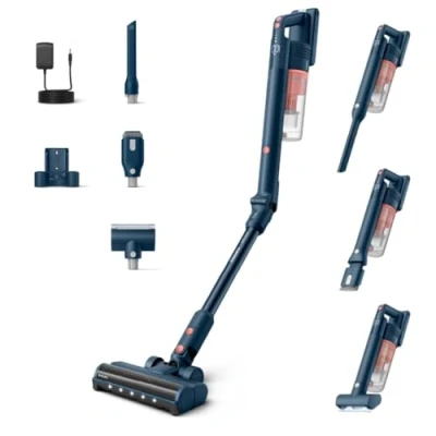 Image de Philips Série 5000 Flex Aspirateur sans Fil, Aspiration puissante, 60min d&#039;autonomie, Brosse avec LED, spéciale Animaux, Suceur Plat&amp;Accessoire 2en1, Écran, Batterie remplaçable (XC5243/10)