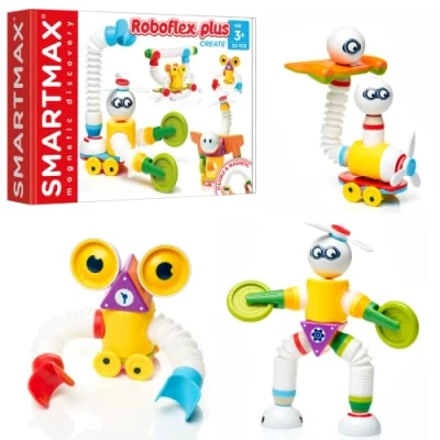 Image de SmartMax Roboflex Plus, jeu de découverte magnétique, 20 pièces, 3 ans et plus