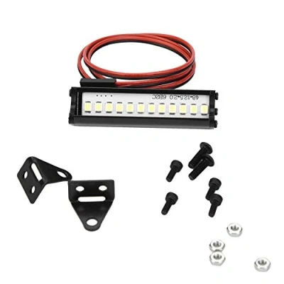 Image de RC Light Bar, LED 1/10, barre de lumière RC, lumineuse sur chenille 55 mm, lampe LED, 1:10, partie voiture pour TRX4 90046 90048 SCX10