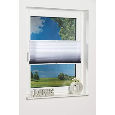 Image de K Home Klemmfix Store plissé dégradé Anthracite 70 cm x 210 (l L)