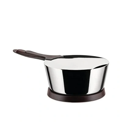 Image de Alessi Pj01s Pasta Pot Ustensile Pour la Cuisson des Pâtes Composé de: Une Casserole à Long Manche en Multiply, Un Couvercle Acier Inoxydable 18/10 Brillant