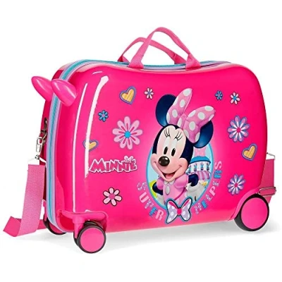 Image de Valise Enfant porteur, 2 roues multidirectionnelles Minnie Super Helpers