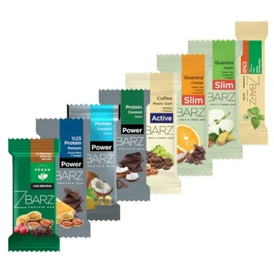 Image de Barre énergétique Zbarz Sport à base de fruits et noix pour un usage quotidien, vélo, randonnée végétalien, sans sucre ajouté, ingrédients naturels I 10 x barres (mix box)