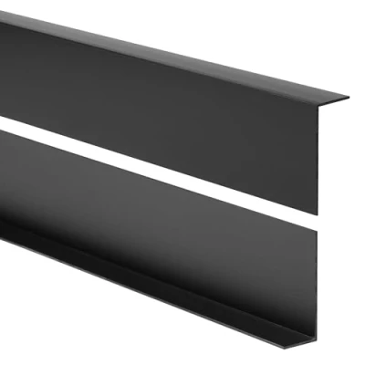 Image de Quest Angle de protection des bords en PVC Sans ruban adhésif Barre d&#039;angle et coins 35 x 18 mm 200 cm Noir