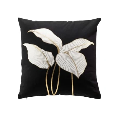 Image de douceur d&#039;intérieur, Coussin Déhoussable (45 x 45 cm) Jill, Coton Imprimé Or