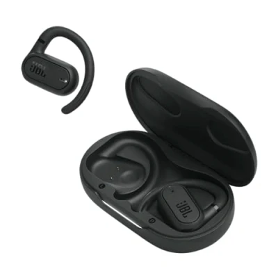 Image de JBL Soundgear Sense, Écouteurs sans Fil à Conduction aérienne, Technologie OpenSound, Indice de Protection IP54, jusqu&#039;à 24h d&#039;autonomie, en Noir