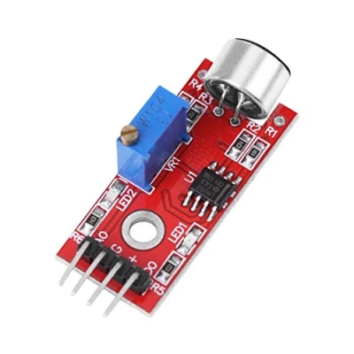 Image de DC 3.3V / 5V Module amplificateur de Microphone à Haute sensibilité, Audio Sortie 20dB Gain Faible Bruit