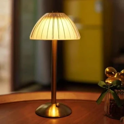 Image de Kizozo Lampe de table sans fil LED, avec batterie, LED à intensité variable chevet pour salon, chambre coucher, 3 couleurs lumièr
