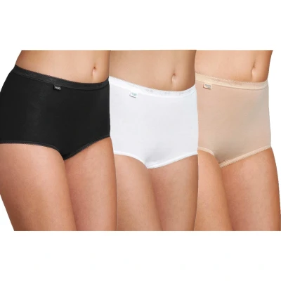 Image de Sloggi Femme Basic+ Maxi C3p Culotte gainante, White Dark Combination, 38 EU