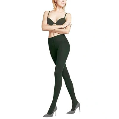 Image de FALKE Pure Matt 50 DEN W TI semi opaques unis 1 paire, Collants Femme, Vert (Mistletoe 7272), S M
