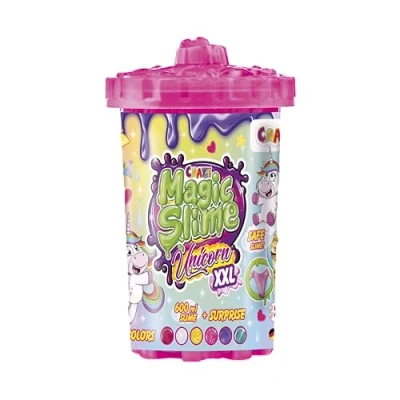 Image de CRAZE Magic Slime Licorne XXL avec Figurine de Jeu Surprise 600 ML Scintillant dans Une boîte 34392, Beaux Effets Scintillants