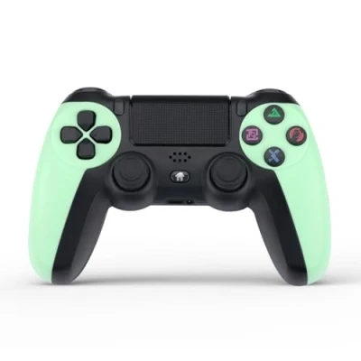 Image de NK Wireless Controller for PS4 / PS3 PC/Mobile Dualshock vibration, fonction de détection 6 axes, lumière LED, écran tactile, prise casque, câble chargement inclus Vert