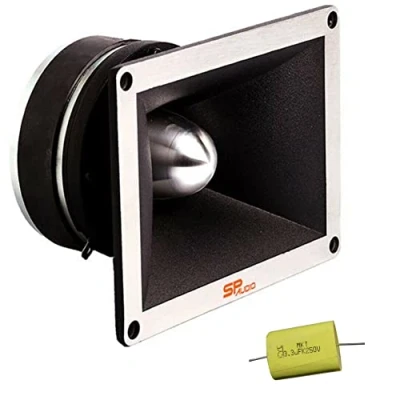 Image de SP Audio 1 SPTW 35S TW35S Driver Compression Tweeter 150 Watts rms et 300 Max impédance 4 ohms sensibilité 114 DB spl Voiture + condensateur Hommage, pièce