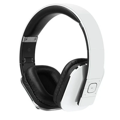 Image de Casque Bluetooth Blanc Sans Fil 4.2 aptX Low Latency August EP650 Circum Auriculaire avec Micro Léger Pliable Confortable NFC Audio Homme Femme Compatible iPhone Android TV Ordinateur Sport
