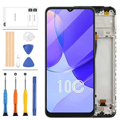 Image de Écran LCD de rechange pour Xiaomi Redmi 10C 220333QAG 220333QBI 220333QNY 220333QL tactile Digitizer Assemblée Kit 6,7&quot; (noir avec cadre)