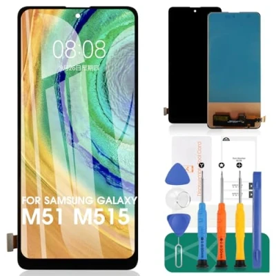 Image de Non Original pour Samsung Galaxy M51 écran LCD de Remplacement M515 Display SM M515F Touch Digitizer Assembly Repair Kit(No Figerprint Function)
