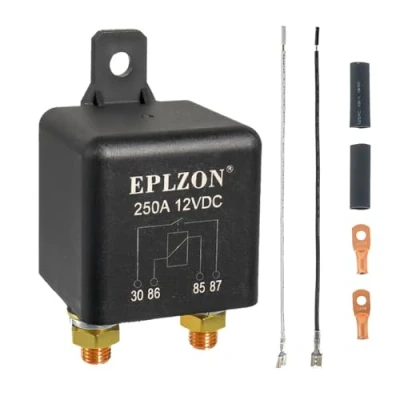 Image de EPLZON 250A 250 AMP 12V DC 4 PIN SPST starter Relay Continu de travail Relais Heavy Duty Car Power pour Camion Marine RV Camping