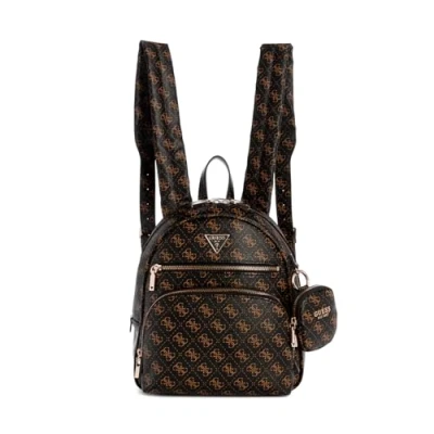 Image de GUESS Power Play Tech Backpack Sac à Dos, Logo Marron, Taille Unique Femme