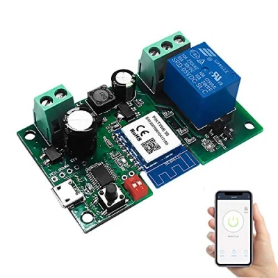 Image de Relais de jogging sans fil interrupteur instantané/autobloquant Module bricolage TUYA/Smart Life APP télécommande domotique intelligente compatible Alexa/Google Assiatant/IFTTT
