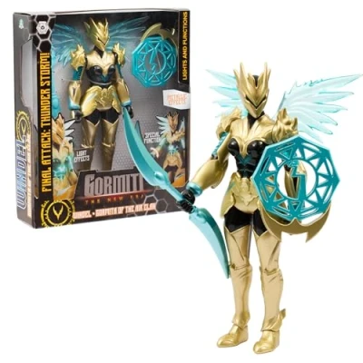 Image de Gormiti, Figurine articulée 27 cm, Gormiti avec Attaque Lumineuse, Modèle Air Windel, pour Les Enfants à partir de 4 Ans, GRV072