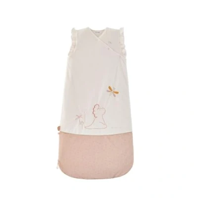 Image de NOUKIE&#039;S Gigoteuse Hiver 6 36 Mois (90 110 cm) TOG 2 à 3,5 Fermeture Zippée Polyester/Coton Blanc &amp; Rose