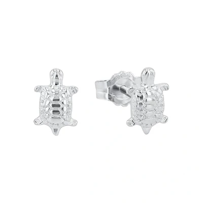 Image de Amor boucles d&#039;oreilles 925 en argent sterling pour enfants, 0,8 cm, argent, tortue, Livré dans une boîte cadeau, 9064052