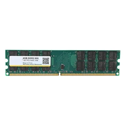 Image de ASHATA Mémoire DDR2 800MHZ 4Go PC2 6400, Module de pour Ordinateur Bureau, Compatibles avec Les Cartes Mères, 1.8V 240Pin Haute Performance Barrette Upgrade