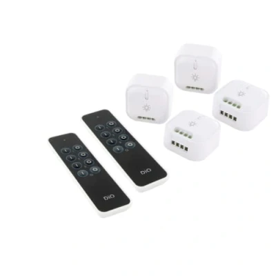 Image de DiO Connected Home Set de 4 modules d’éclairage on/Off &amp; 2 télécommandes