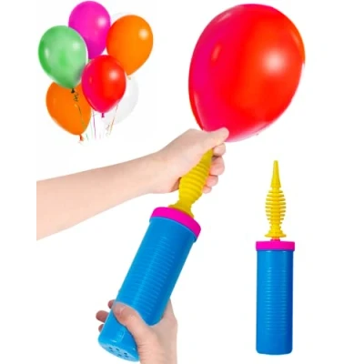 Image de Pompe à Ballon, Ballon Main, Manuelle, Gonflable, pour Ballons Mariage, Décorations De Fête d&#039;anniversaire,Party Mariage Bleu Rose