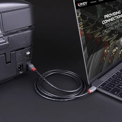 Image de Câble USB 3.2 Type C vers B, 5Gbit/s, Anthra Line, 0.5m