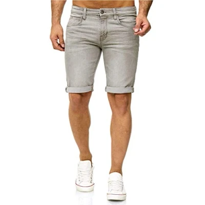 Image de Indicode Short en jean Kaden, Gris clair, S