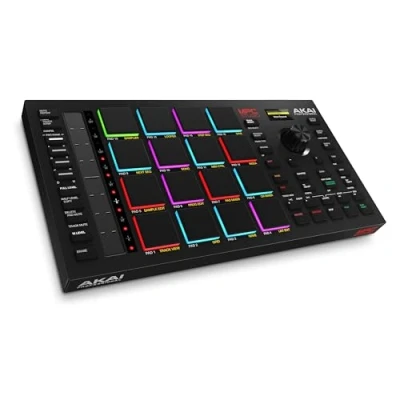 Image de AKAI Professional MPC Studio Contrôleur MIDI avec 16 RGB Drum Pad Sensibles à la Vélocité, Software et Écran LCD pour Production de Musique