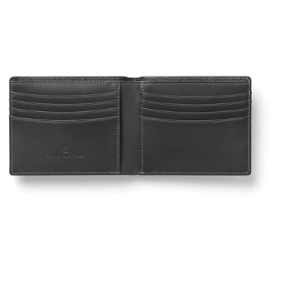 Image de Graf von Faber Castell 118940 Porte Cartes de crédit Epsom, Noir, avec Compartiments pour et Billets