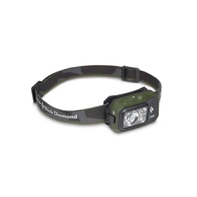 Image de BLACK DIAMOND Storm Lampe frontale 450 LED à intensité variable et étanche pour camping, randonnée, course pied, avec mode lumière rouge