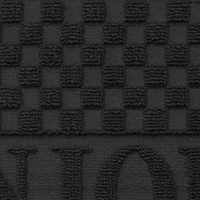 Image de Douceur d&#039;Intérieur TAPIS D&#039;ENTREE 45X75 BONJOUR NOIR, Dessus Polypropylène/Dessous:100% Cao, 45 x 75 CM