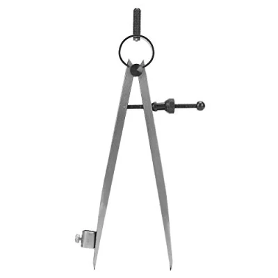 Image de Diviseur d&#039;Aile, Compas à Étrier de Ressort Précision Réglable et Verrouillable avec Outil Rotatif pour Porte Stylo(150mm)