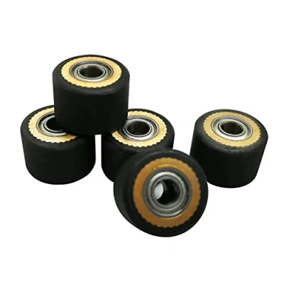 Image de Lot de 5 rouleaux pincement qualité supérieure pour traceur Summa Roland GCC LiYu RABIT Pcut Mimaki x 10 18 cm