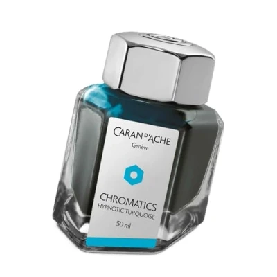 Image de Flacon d’encre Caran d&#039;Ache Hypnotic Turquoise 50ml Gravure gratuite