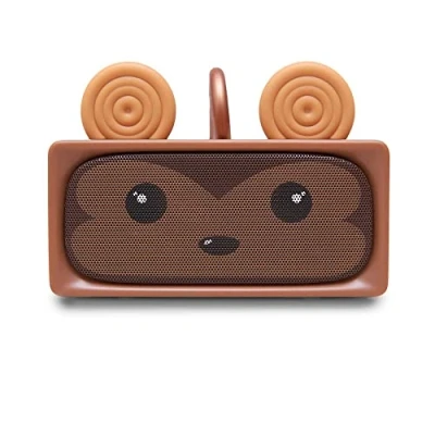 Image de Mob Enceinte Adorable Baffle Bluetooth Puissante dotée de 3+3W (2 Drivers), d’Un Micro et Mode stéréo 3 à 5 Heures d&#039;autonomie (Singe)