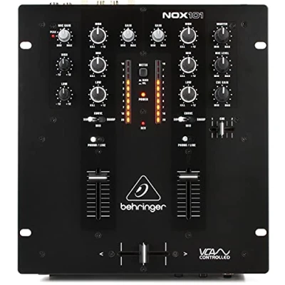Image de Behringer Nox101 Table de Mixage Dc 2 Canaux Premium avec Contrôle Vca Complet et Crossfader Ultraglide, Noir