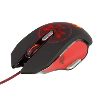 Image de Konix Drakkar Souris Gaming Filaire Heimdall pour PC 9 Boutons Résolution 4 000 DPI Câble 1,7 m Rétroéclairage 5 Couleurs