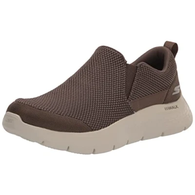 Image de Skechers Homme GO Walk Flex Impeccable II Baskets, Khaki Textile, 41 EU