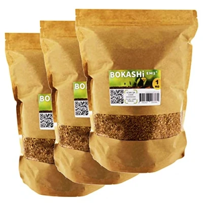 Image de Moutta Lot de 3 sacs 1 kg pour Bokashi &amp; Composteur, accélérateur/activateur haute fermentation biologique EM 1®