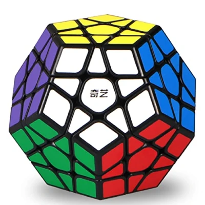 Image de ROXENDA Dodécaèdre Cube, Professional Pentagonal Cube de Vitesse (Noir)