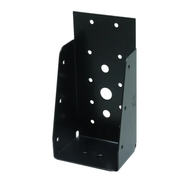 Image de Sabot de poutre noir sans lèvre pour poutres 7 x 17 cm par pièce
