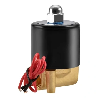 Image de Heschen Électrovanne électrique en laiton, 2W 025 08, PT1/4&#039;&#039;, AC220V, eau à Action directe, vanne de remplacement normalement fermée