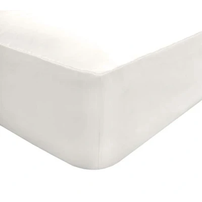 Image de Sleepdown Drap Housse Super Doux et Confortable en Polycoton Facile d&#039;entretien, 25 cm de Profondeur, Infroissable, Blanc King Size